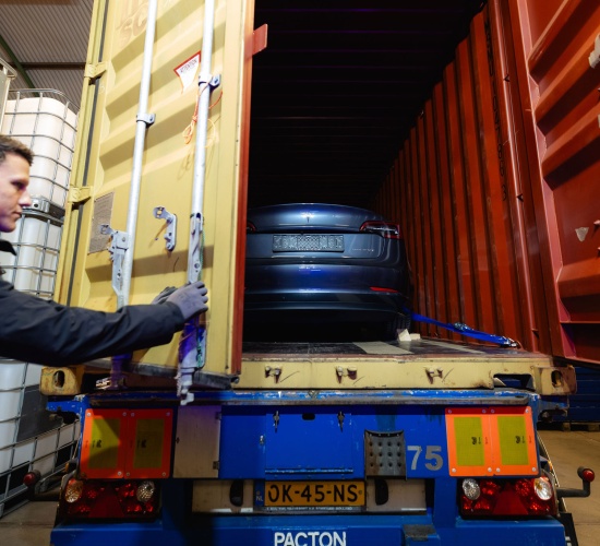 Container laden en vastzetten
